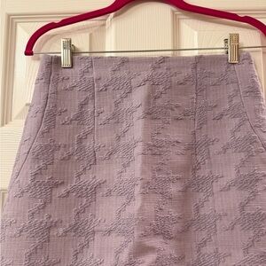 Mango Lilac Textured Mini Skirt